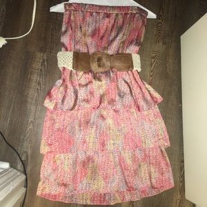 Multi colored print dress